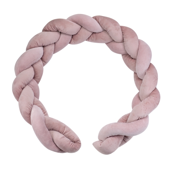 Decorative braid in old pink corduroy velvet