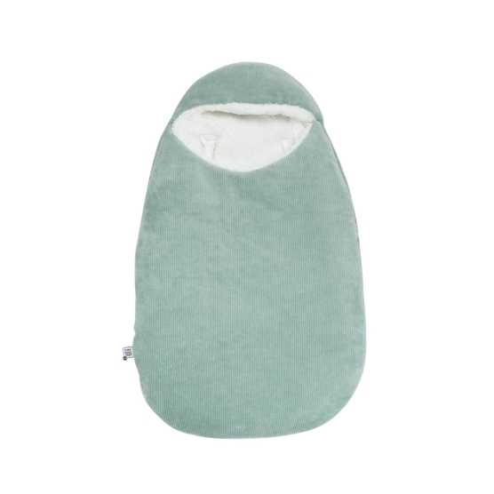 Ninho de anjo para bebé verde salva de frente