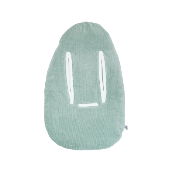 Sage green baby sleeping bag front view