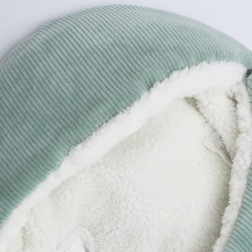 Zoom sage green snuggly baby fabric