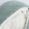Close-up materiaal saliegroen voetenzak baby Close-up materiaal saliegroen voetenzak baby