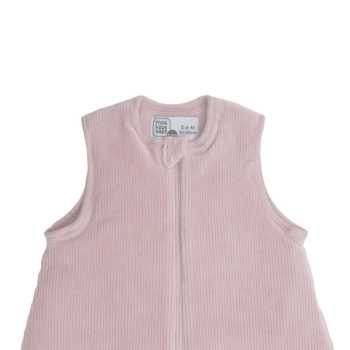 zoom gola saco de dormir recém-nascido rosa empoeirada