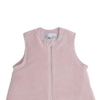 zoom cuello saco de dormir nacimiento rosa empolvado