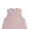Zoom on collar of newborn sleeping bag in powder pink Zoom on collar of newborn sleeping bag in powder pink