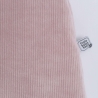 Zoom sul tessuto di velluto a coste del sacco nanna per bebè rosa cipria Zoom sul tessuto di velluto a coste del sacco nanna per bebè rosa cipria