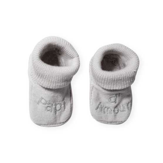 Pantufas cinzentas «Avô querido»