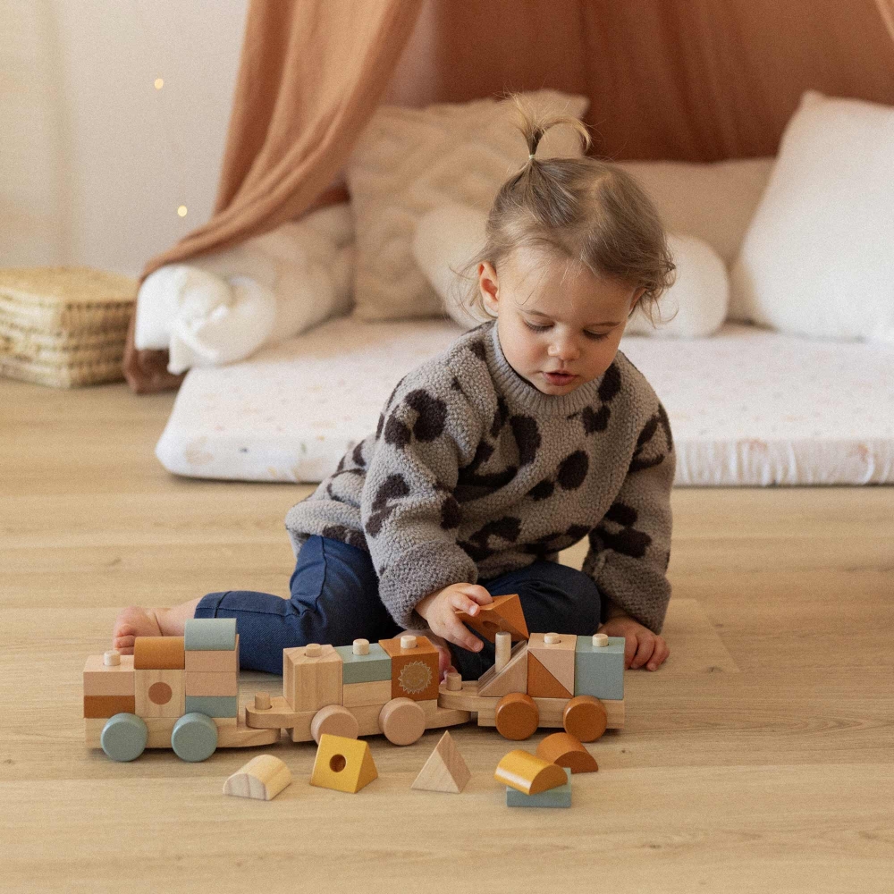 houten trein 26 stuks voor baby