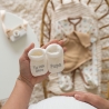 Scarpine per neonato con ricamo "diventerai papà" Scarpine per neonato con ricamo "diventerai papà"