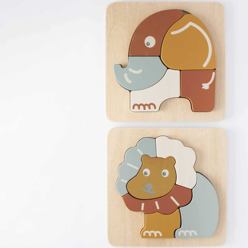 2 puzzles em madeira para bebé 2 puzzles em madeira para bebé