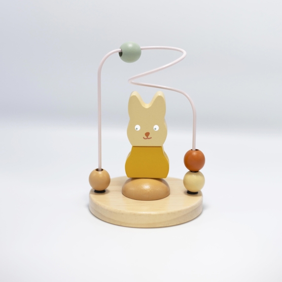 wooden bead maze