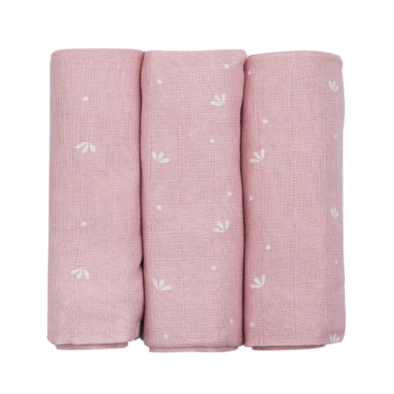 3 Swaddle Blankets 70X70 cm...