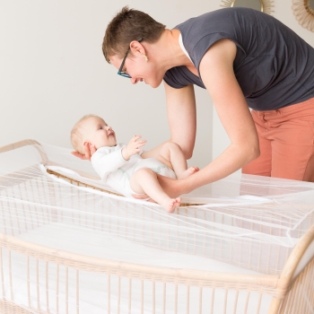Zipped mosquito net for baby cot ☆ Trois Kilos Sept