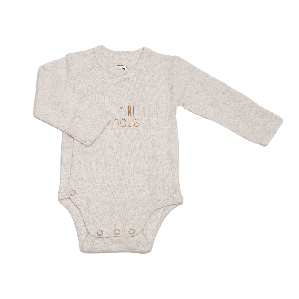 body ouverture avant avec inscription Mini nous body ouverture avant avec inscription Mini nous