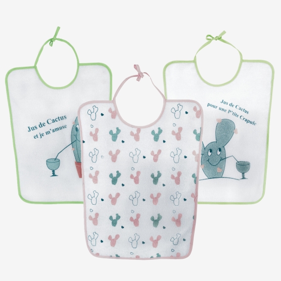 Set of 3 preschool bibs