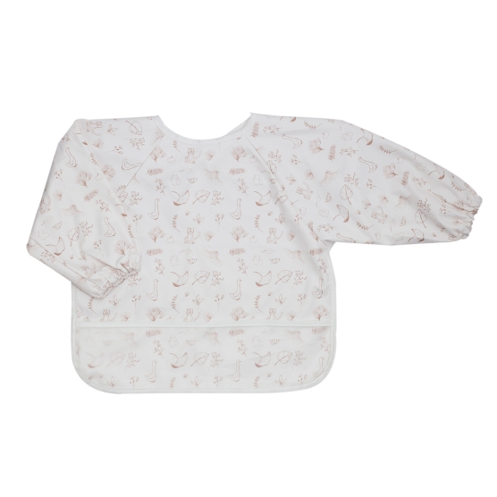 Long-sleeved bib apron