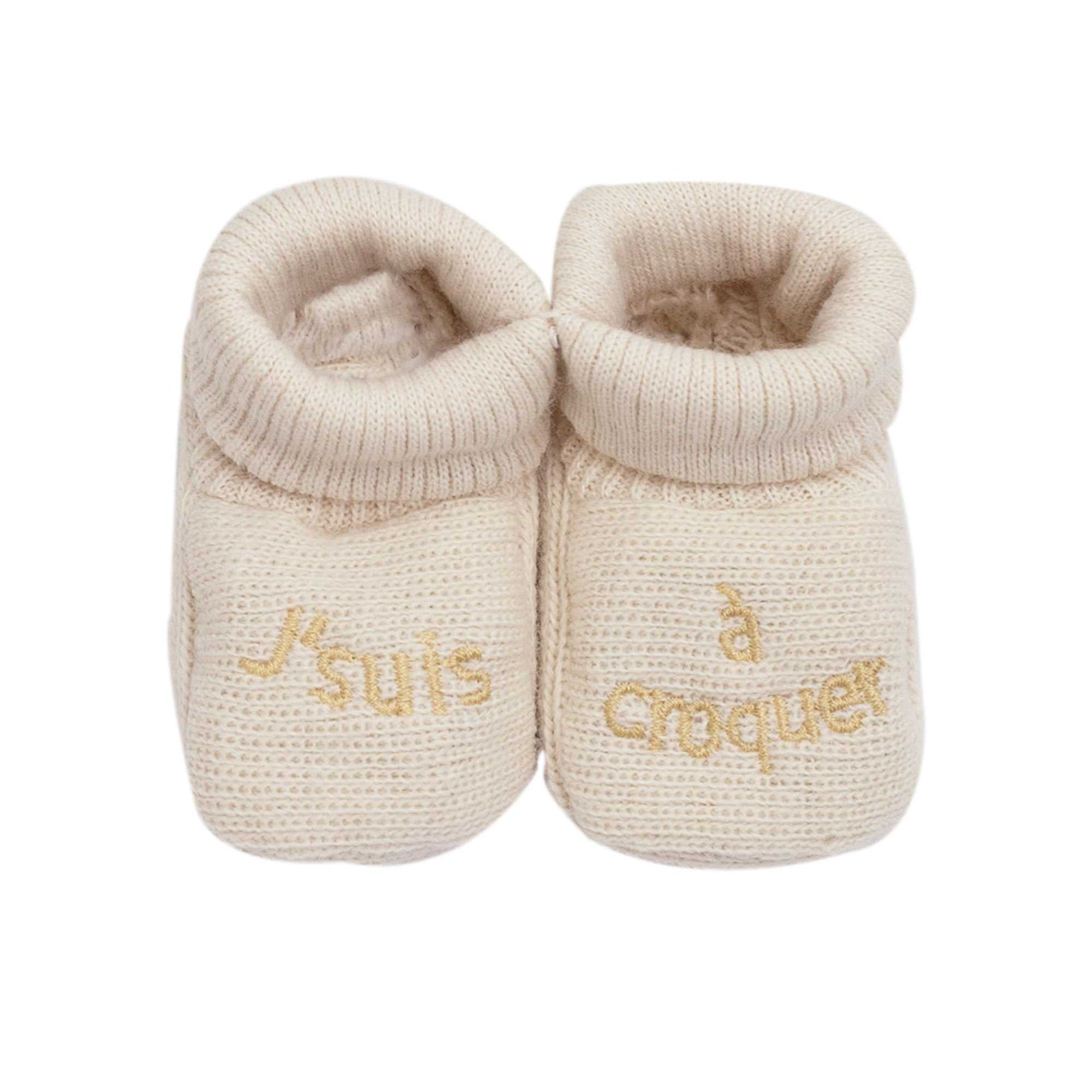 Chausson bébé avec broderie (Trois Kilos Sept) - Image 1