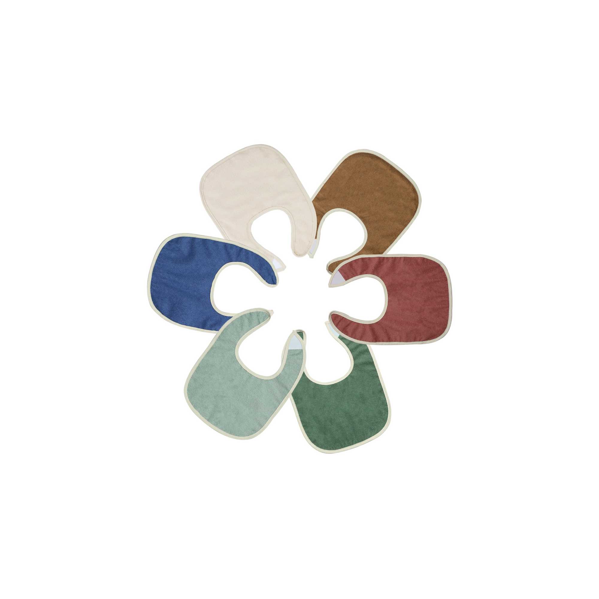 Trois Kilos Sept - Lot De 6 Bavoirs Bébé Multicolore