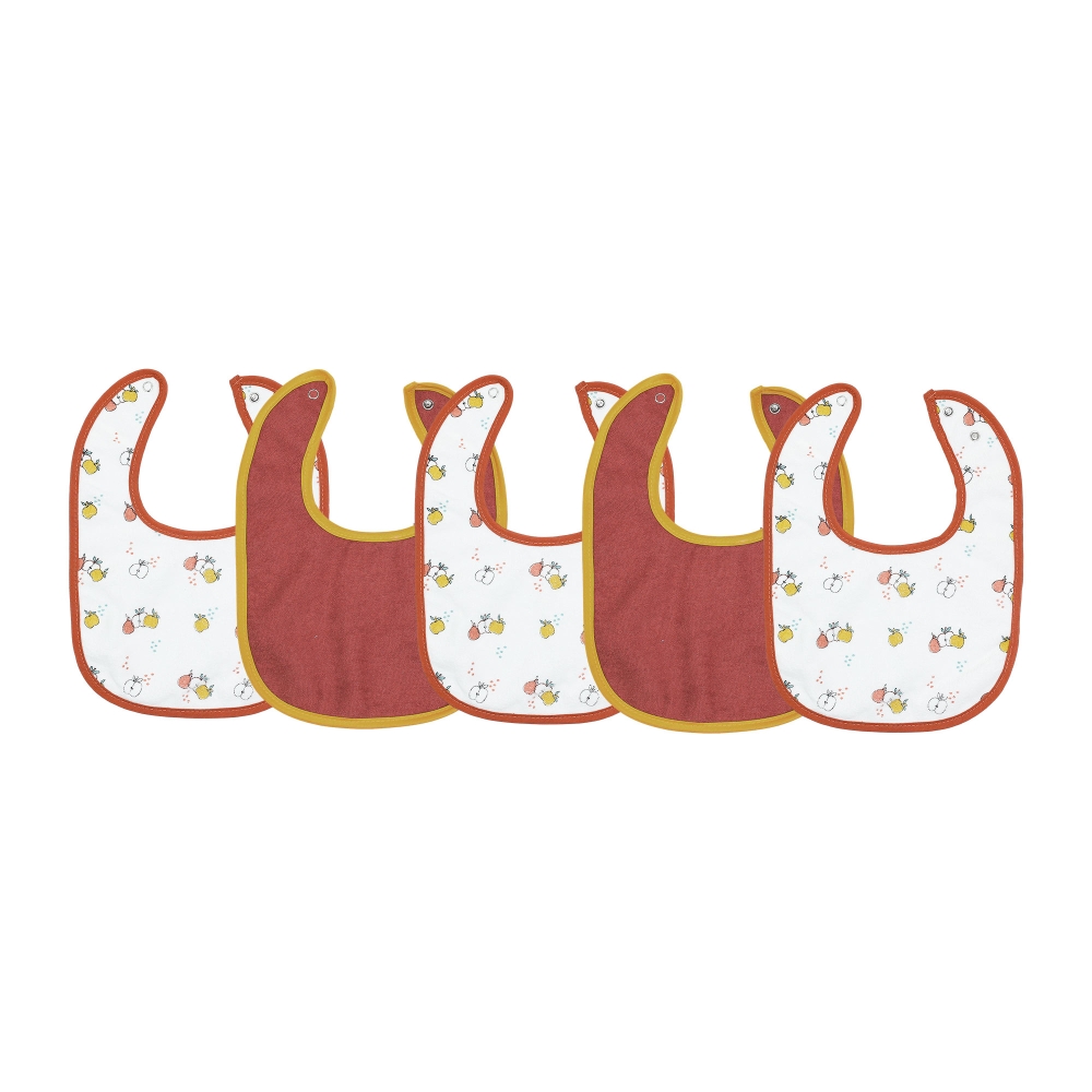Set di 5 bavaglini neonato