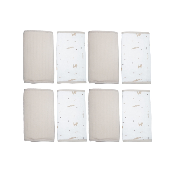 Dual-material crib bumper
