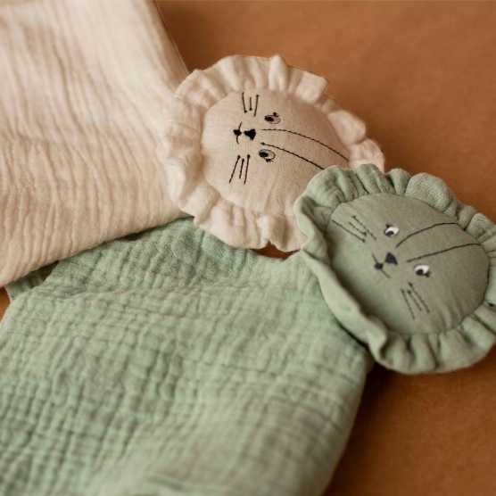 Musselin-Schmusetuch Löwe