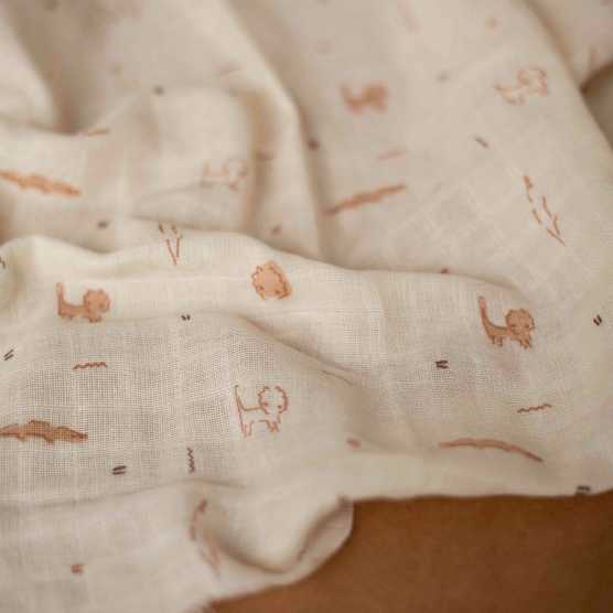 Set aus 3 Mulltüchern...