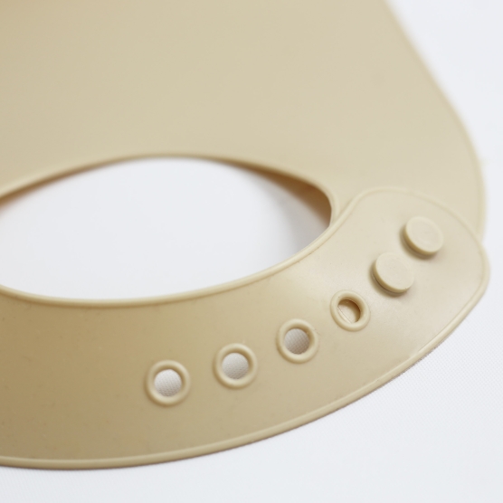 Baby silicone bib - Nougat