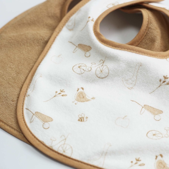 Set of 6 baby bibs - Farm...