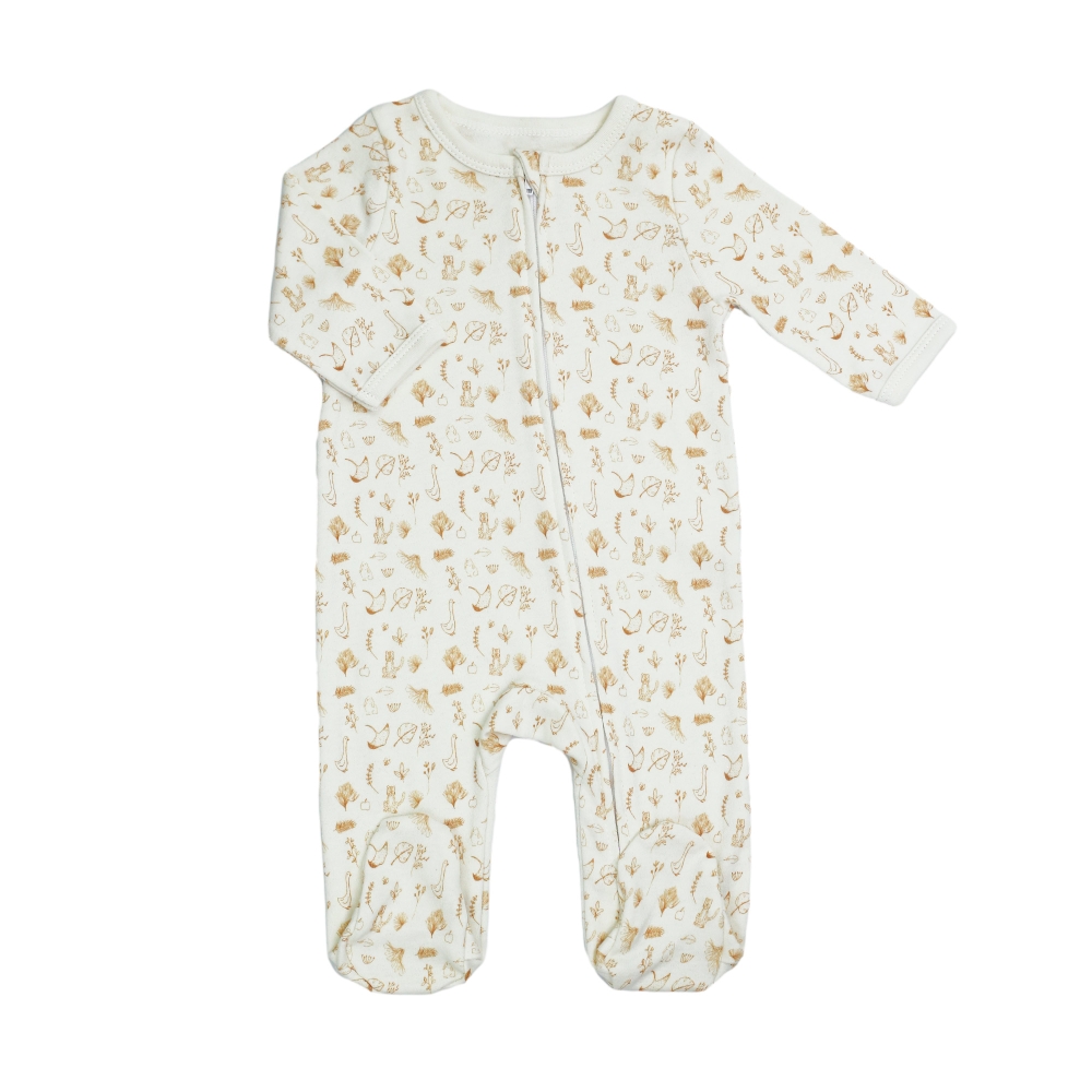 Beige newborn pajamas