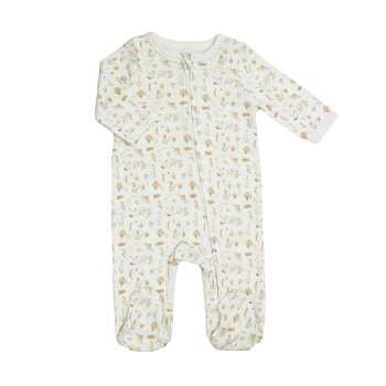 Pijama bege para recém-nascido