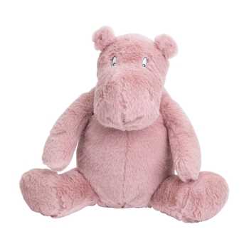 Peluche para bebé Cléo, a hipopótamo, 30 cm, rosa velho