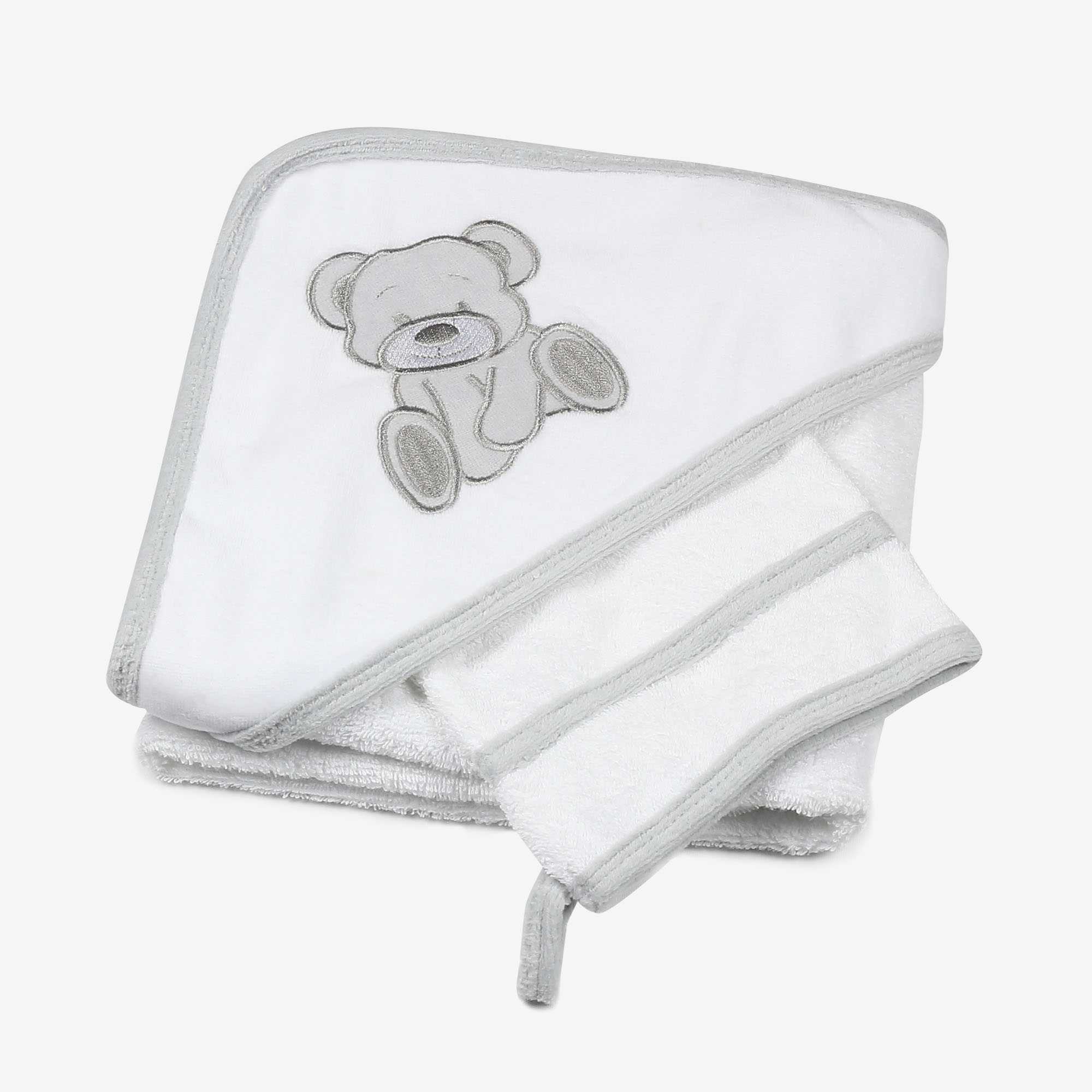 Trois Kilos Sept - Sortie De Bain Bébé Blanc