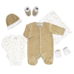 Kit nacimiento 6 piezas caramelo