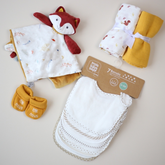 Set regalo nascita - Giallo