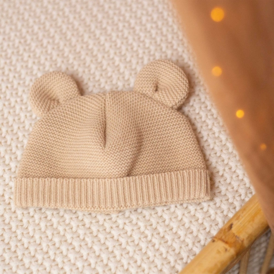 Bonnet à oreilles en maille