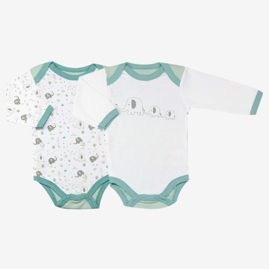 Pack of 2 bodysuits - Green...