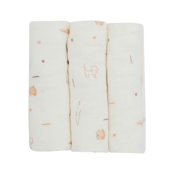 Set di 3 mussole 70x70cm -...