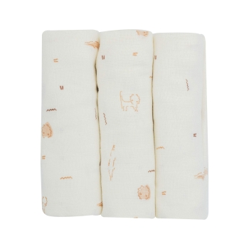 Lot de 3 langes 70x70cm - Tam-Tam