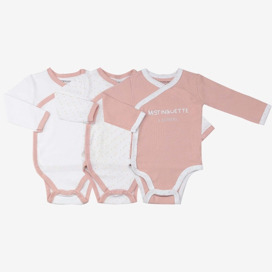 3 Long-Sleeve Baby Girl...