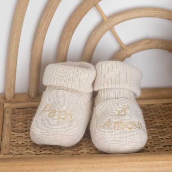 Pantufas cinzentas «Avô querido»