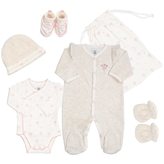 Kit nascita 6 pezzi bambina...