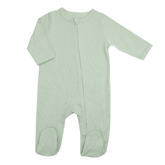 pyjama coton zippé - Sauge