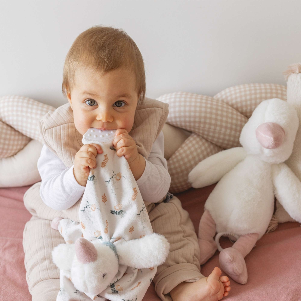 Knuffeldoekje in de vorm van een Gans voor baby