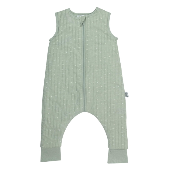 Slaapzak met voetjes olijfkleur 12/18 maanden voor baby