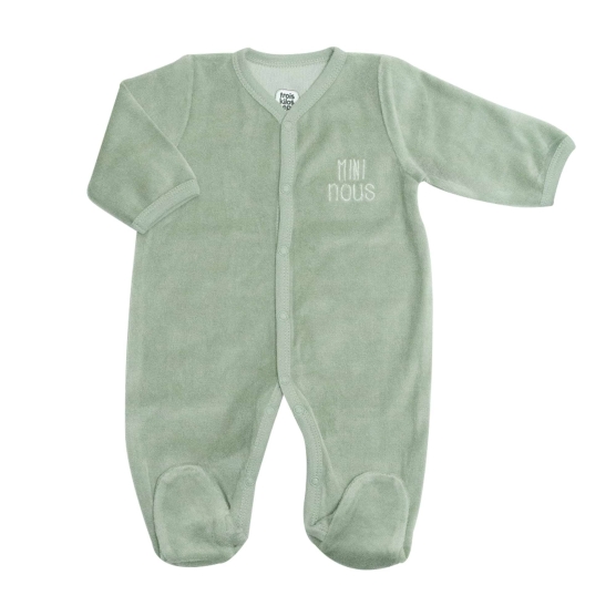 Velvet sleepsuit "Mini...
