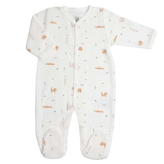Pijama inteiro em veludo