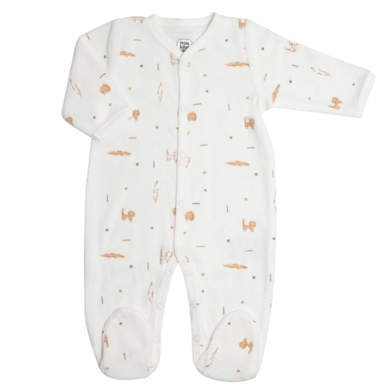 Velvet sleepsuit