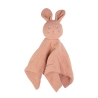 Doudou de musselina em forma de coelho, cor terra de Siena Doudou de musselina em forma de coelho, cor terra de Siena