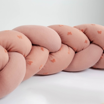 zoom materiaal decoratieve vlecht baby kleur sienna