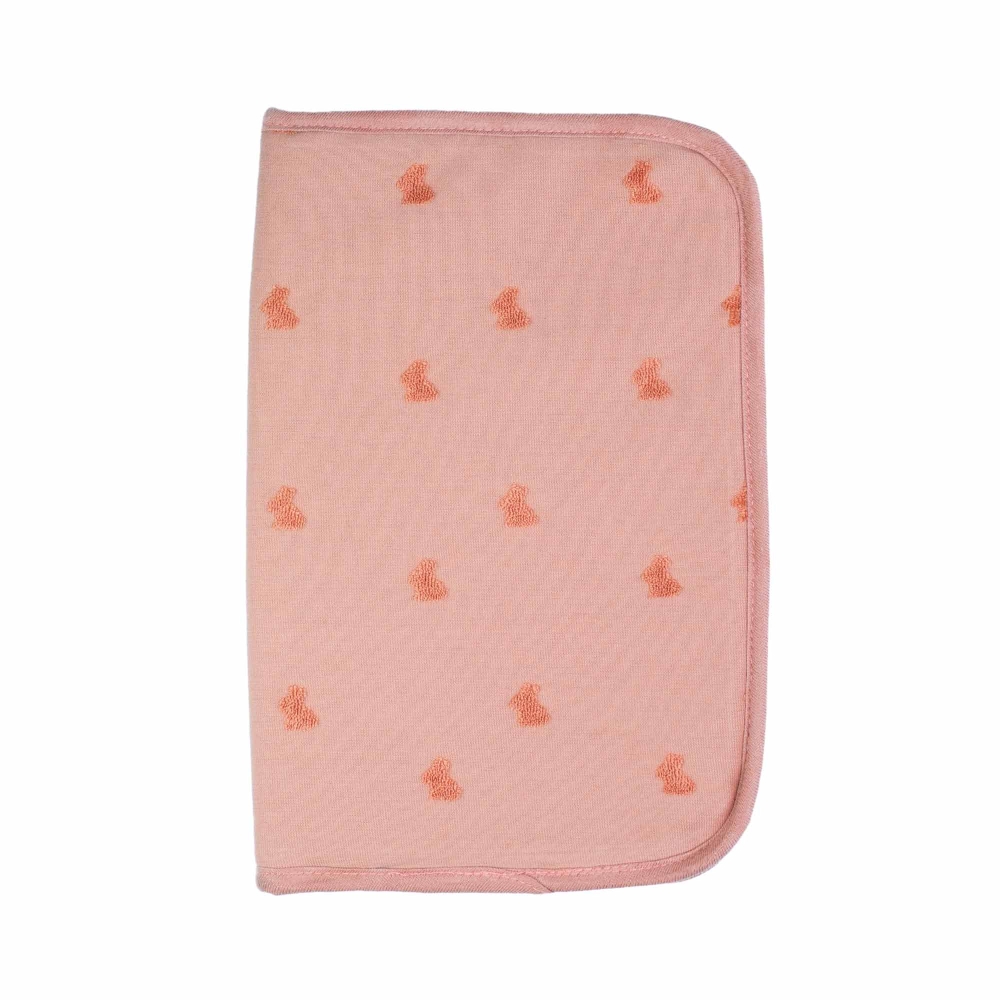 protector cartilla de salud para bebé color tierra de siena