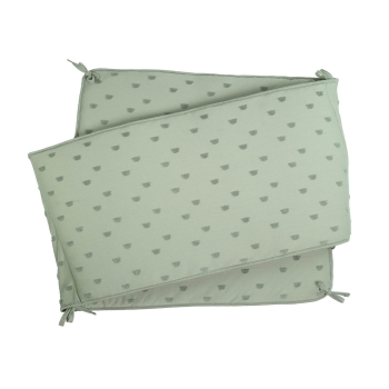 High position clay green cot bumper